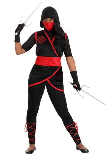  Morph - Red Ninja Costume Women - Womans Ninja Costume