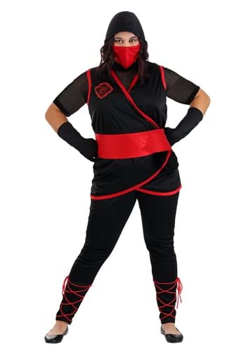 Click Here to buy Stealth Plus Size Ninja Costume from HalloweenCostumes, CDN Funds & Shipping
