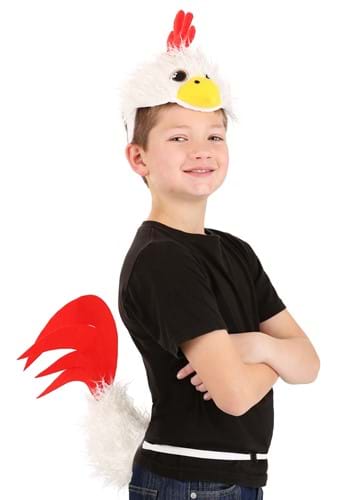 Click Here to buy Chicken Soft Headband & Tail Costume Kit from HalloweenCostumes, CDN Funds & Shipping