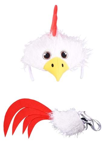Click Here to buy Chicken Soft Headband & Tail Costume Kit | Chicken Costumes from HalloweenCostumes, CDN Funds & Shipping