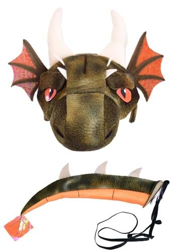 Click Here to buy Dragon Soft Headband & Tail Costume Kit | Dragon Costumes from HalloweenCostumes, CDN Funds & Shipping