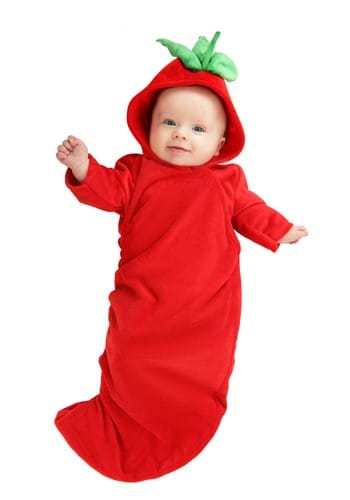 Click Here to buy Red Chili Pepper Baby Costume from HalloweenCostumes, CDN Funds & Shipping
