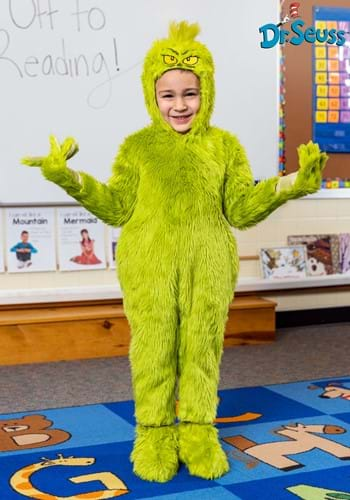 Click Here to buy Toddler Classic Grinch Green Jumpsuit Costume from HalloweenCostumes, CDN Funds & Shipping