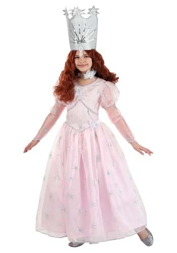 Click Here to buy Deluxe Good Glinda Girls Costume from HalloweenCostumes, CDN Funds & Shipping
