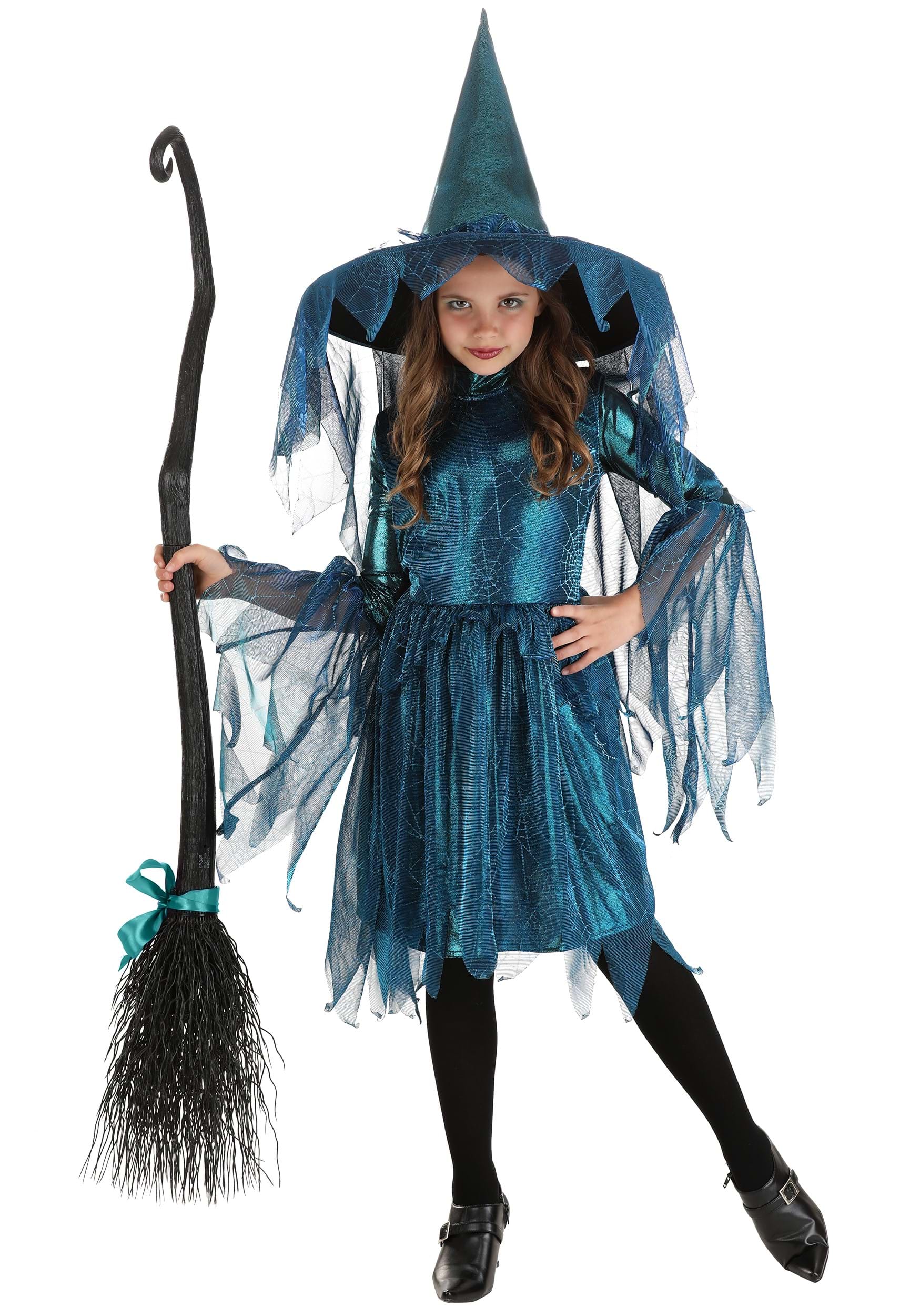 Moonlight Spider Witch Girl's Costume