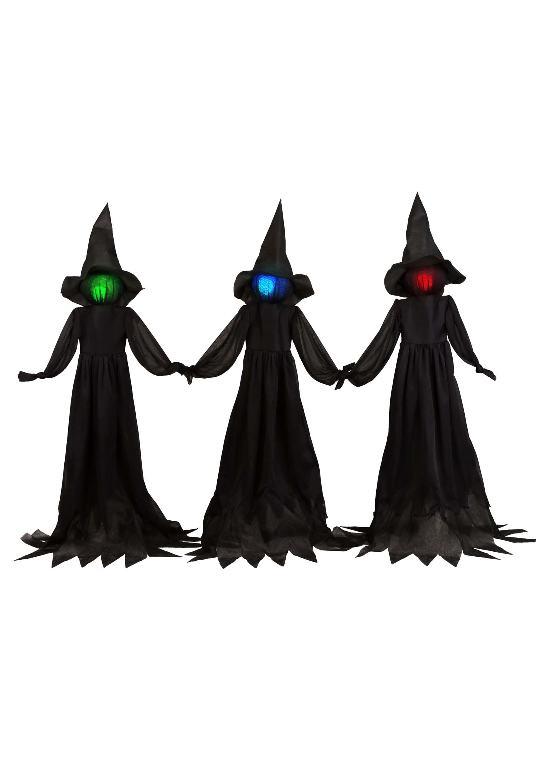 4FT Holding Hands Set of 3 Witches Decoration