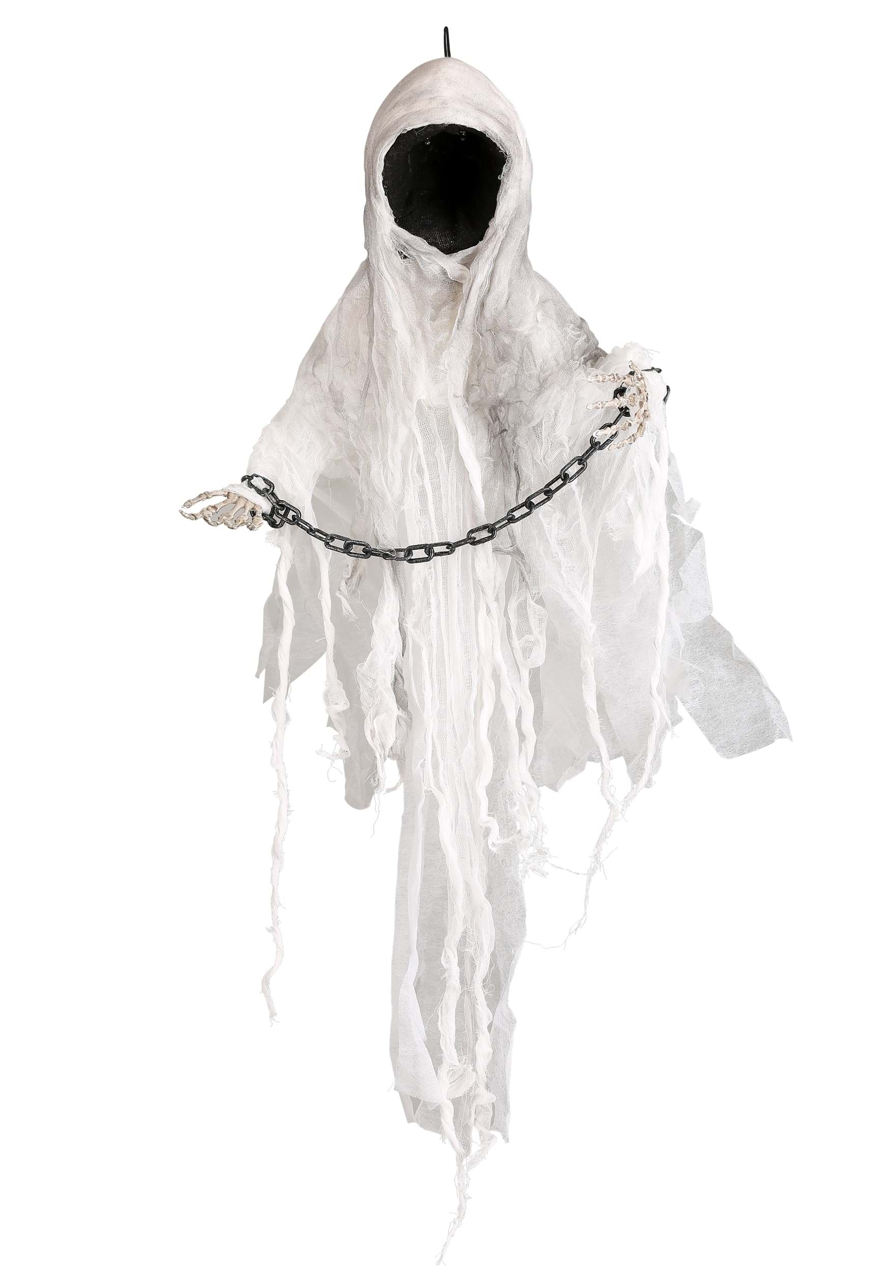 3FT Hanging Animatronic Faceless Ghost Decoration | Ghost Decorations