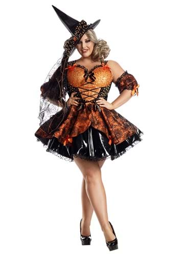Click Here to buy Harvest Witch Womens Plus Size Costume from HalloweenCostumes, CDN Funds & Shipping