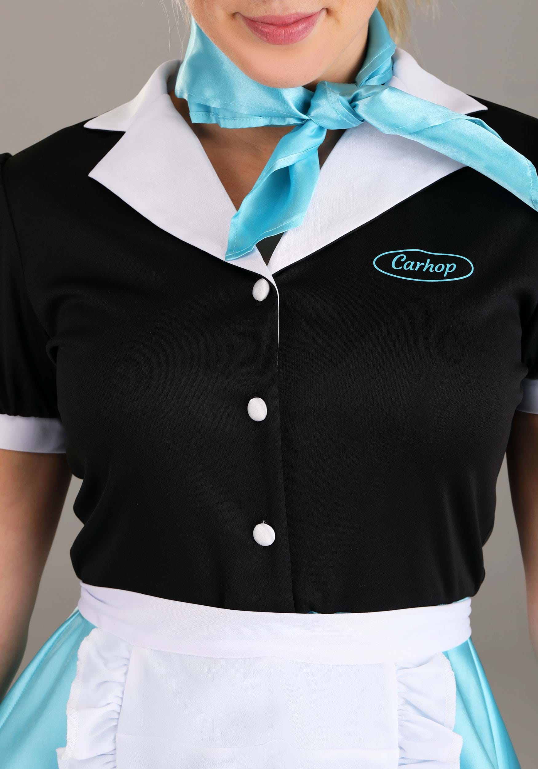 Car Hop Waitress Outfit Turquoise