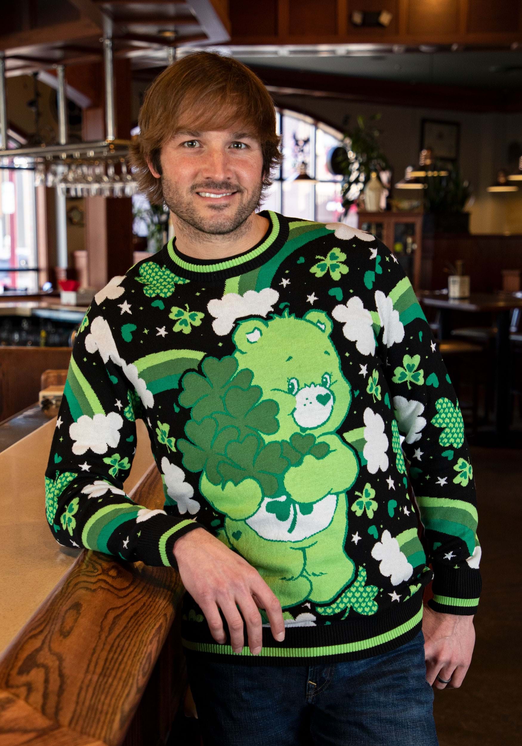 Good Luck Bear Care Bears Saint Patrick's Day Sweater
