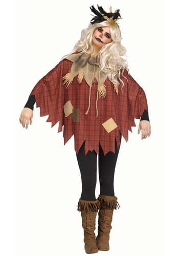 Click Here to buy Plus Size Womens Scarecrow Poncho from HalloweenCostumes, CDN Funds & Shipping