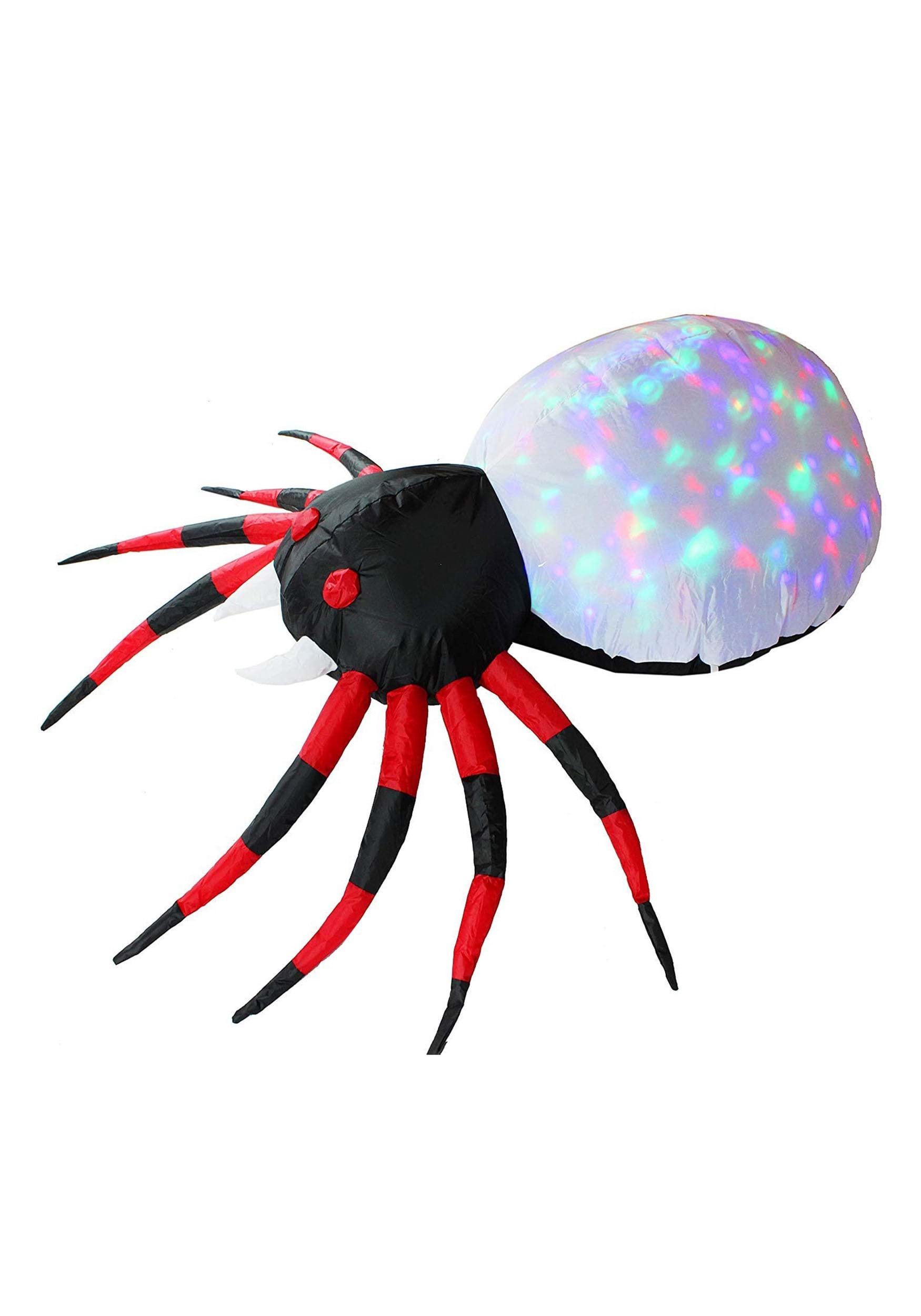 4 Foot Inflatable Projection Kaleidoscope Spider Decoration , Halloween Inflatables