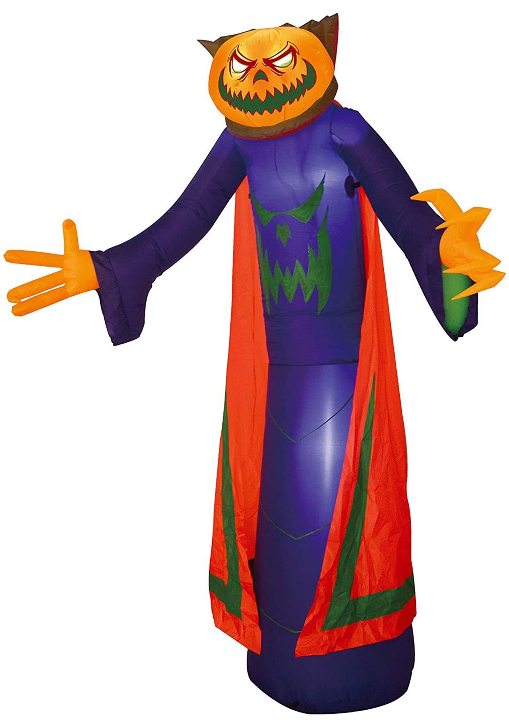 Inflatable 8ft Pumpkin Wizard