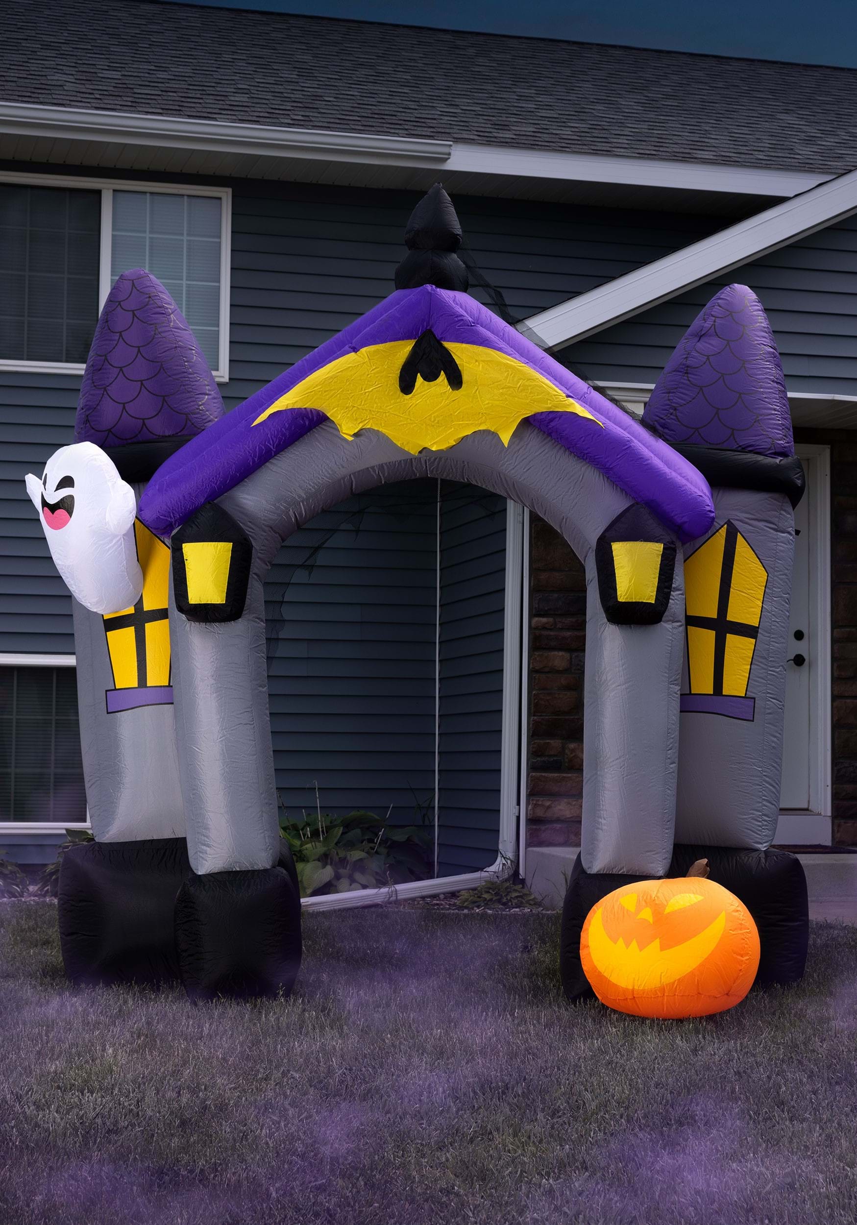 9 Foot Inflatable Haunted House Archway Halloween Decoration