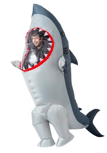 Click Here to buy Adult Inflatable Shark Costume from HalloweenCostumes, CDN Funds & Shipping