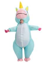 Inflatable Child Blue Unicorn Costume