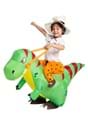 Inflatable Kids T Rex Ride On Costume