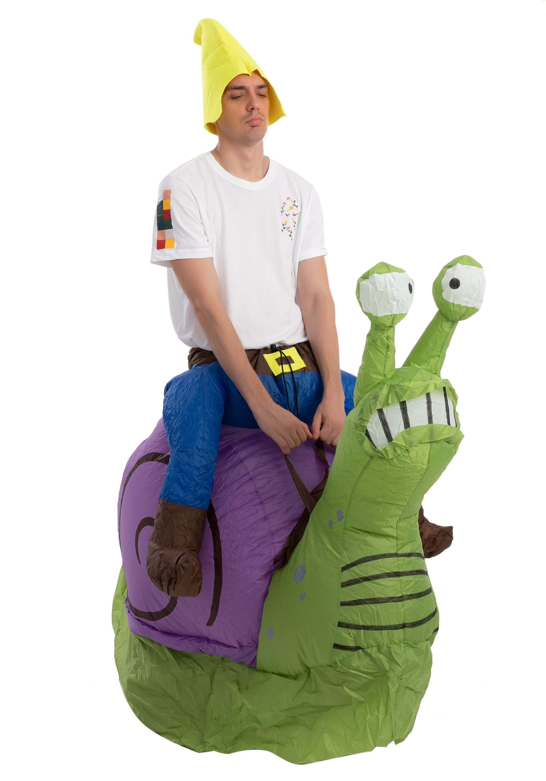 Adult Inflatable Grumpy Snail Ride-On Costume