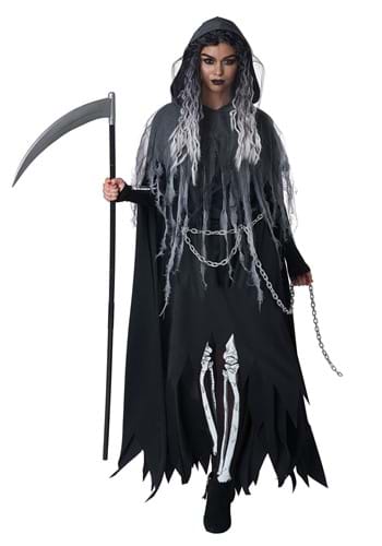Click Here to buy Miss Reaper Womens Costume from HalloweenCostumes, CDN Funds & Shipping