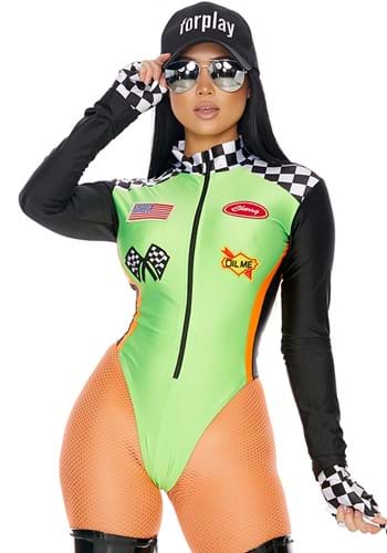 Green Racecar Driver Sexy Womens Costume