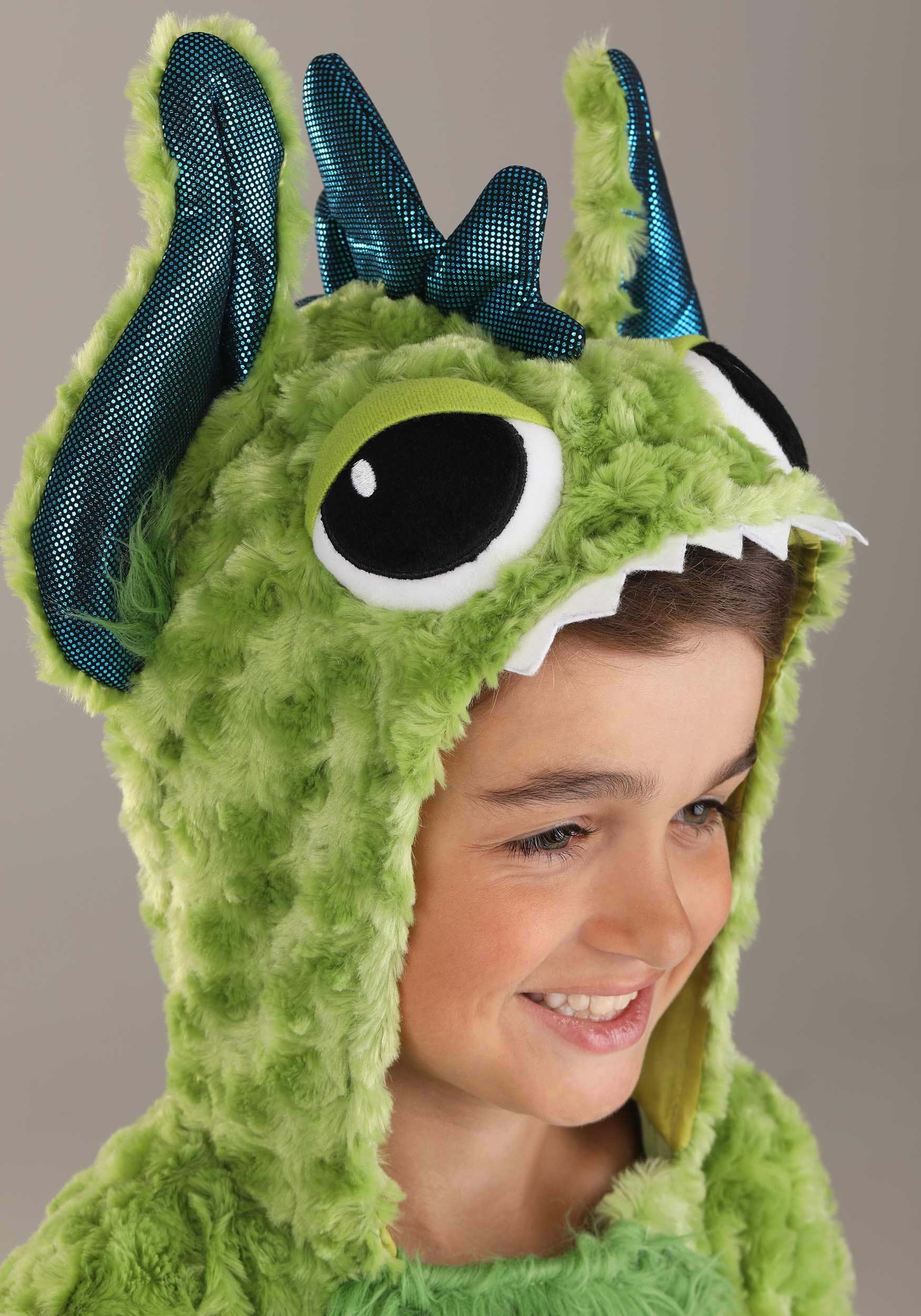 Little Green Monster Costume For Kid's