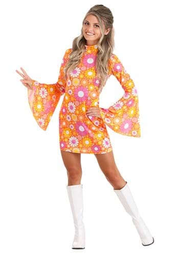 Click Here to buy Womens Far Out Flower Costume Dress from HalloweenCostumes, CDN Funds & Shipping