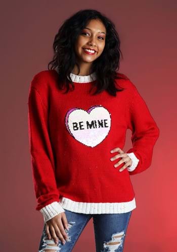 Be Mine Valentine's Day Sweater for Adults upd-0
