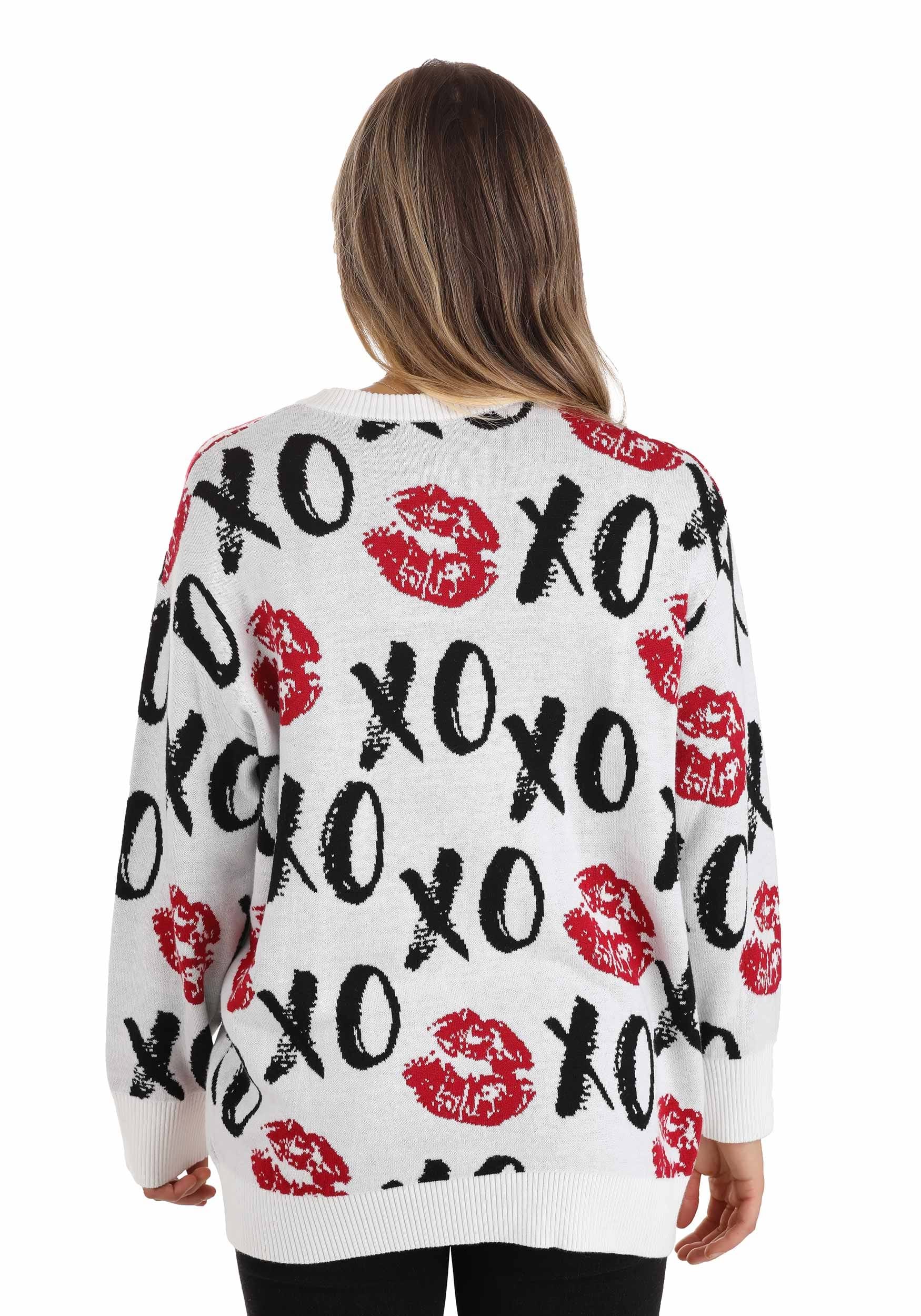 Adult Hugs And Kisses Valentine's Day Sweater