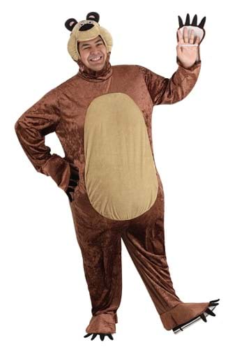 Click Here to buy Plus Size Masha and the Bear Mens Bear Costume from HalloweenCostumes, CDN Funds & Shipping