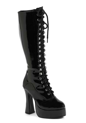 Click Here to buy Black Lace Knee High Womens Boots from HalloweenCostumes, CDN Funds & Shipping