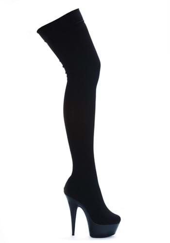 Click Here to buy Black Stretch Lycra Womens Thigh High Boots from HalloweenCostumes, CDN Funds & Shipping