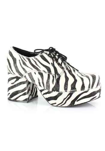 Click Here to buy Zebra Hologram Mens Pimp Shoes from HalloweenCostumes, CDN Funds & Shipping