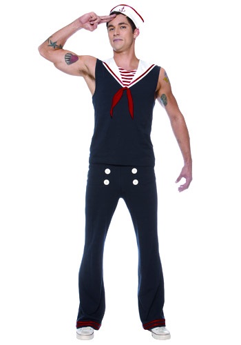 Click Here to buy Mens Deckhand Sailor Costume | Sexy Sailor Costume from HalloweenCostumes, CDN Funds & Shipping