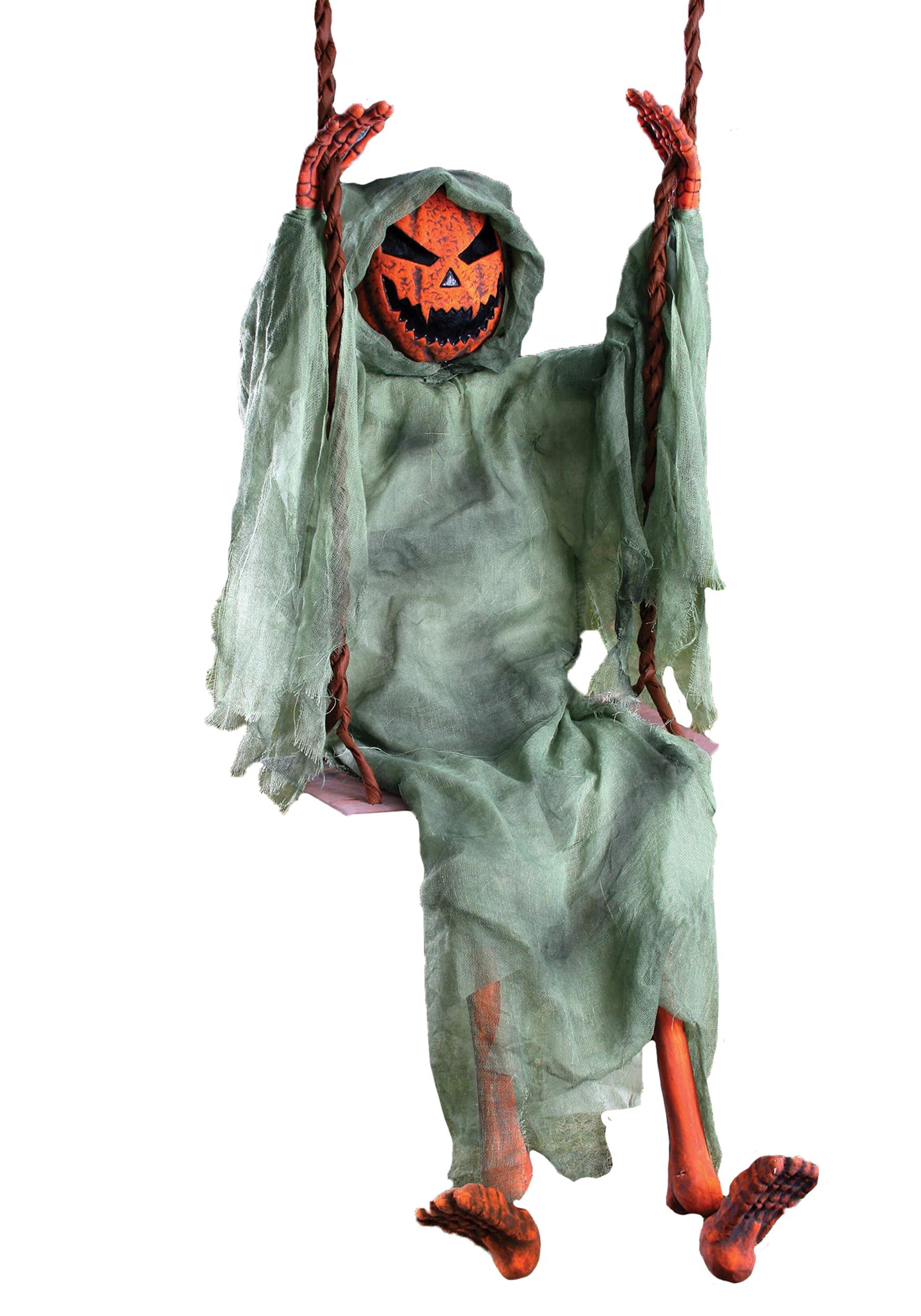 5FT Swinging Dead Pumpkin Halloween Prop | Pumpkin Decorations