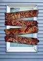Haunted Bloody Wooden Window Boards With Words