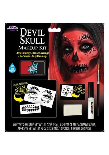 Click Here to buy Devil Skull Makeup Accessory Kit from HalloweenCostumes, CDN Funds & Shipping