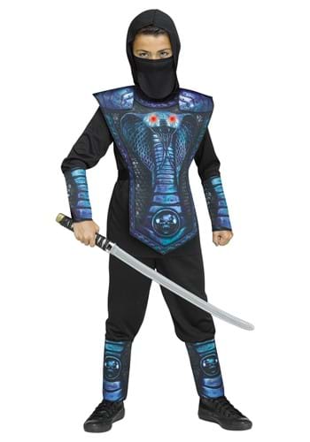 Click Here to buy Blue Cobra Ninja Kids Costume from HalloweenCostumes, CDN Funds & Shipping