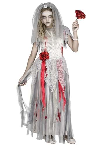 Click Here to buy Zombie Bride Girls Costume from HalloweenCostumes, CDN Funds & Shipping