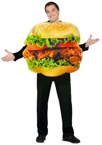 Click Here to buy Get Real Chicken Sandwich Costume from HalloweenCostumes, CDN Funds & Shipping