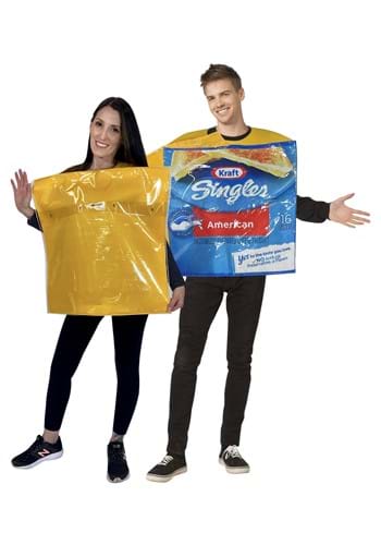 Click Here to buy Couples Kraft Singles Cheese Costume from HalloweenCostumes, CDN Funds & Shipping