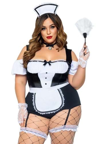 Click Here to buy Plus Size Foxy Frenchie Sexy Womens Costume from HalloweenCostumes, CDN Funds & Shipping