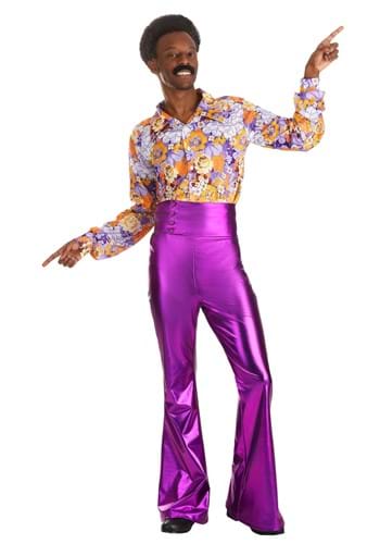 Mens Purple Power Disco Costume