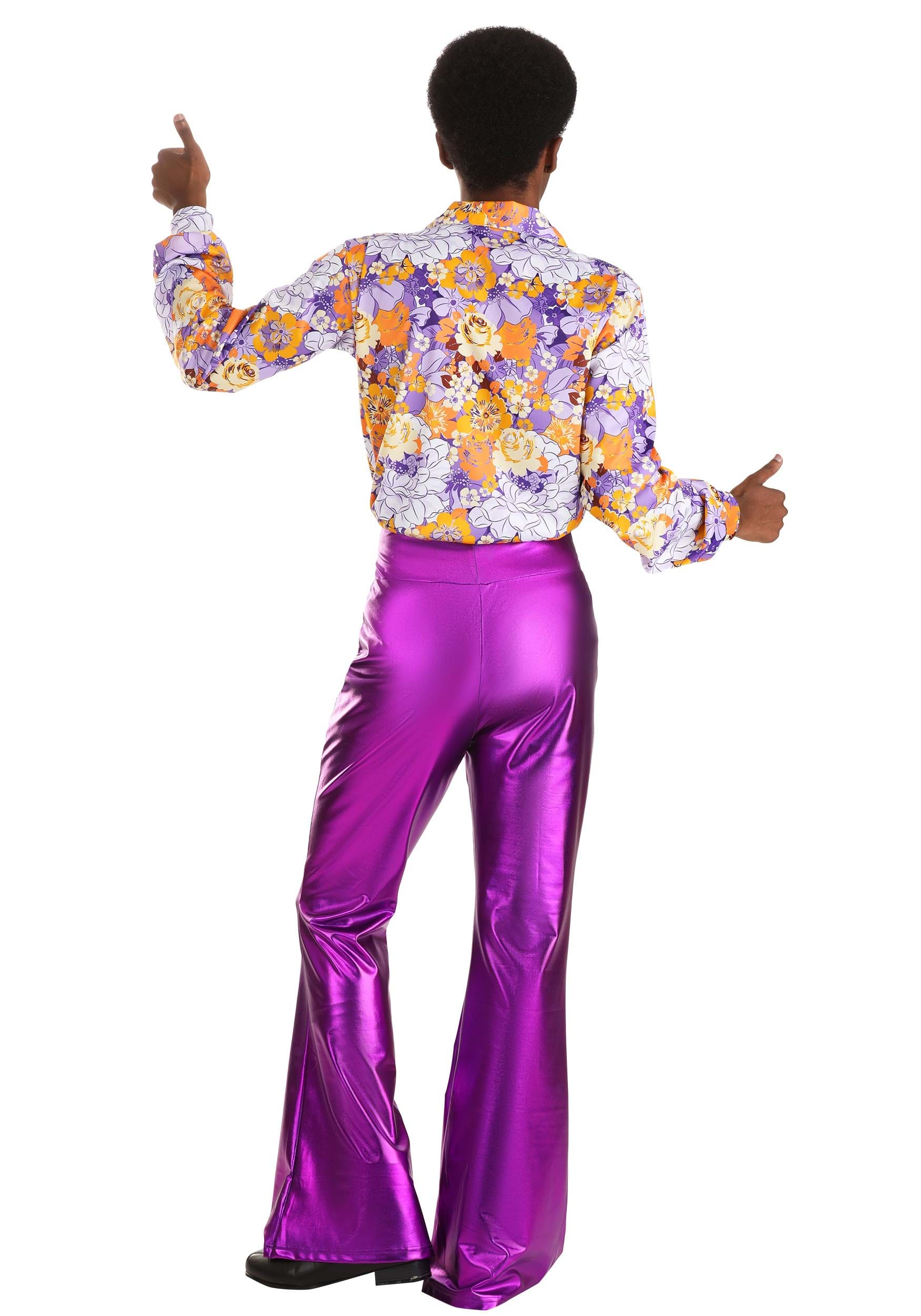 Men's Purple Power Disco Costume