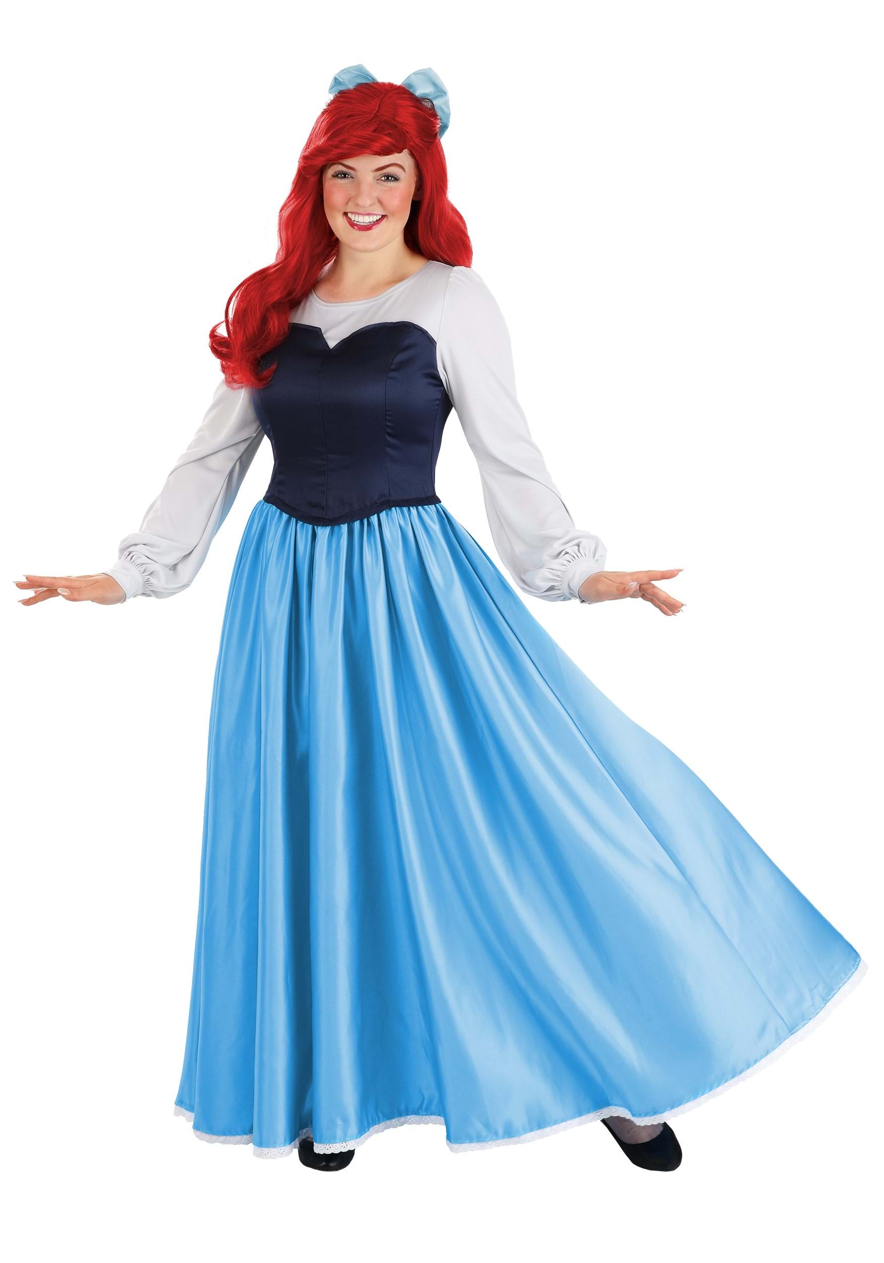 The Little Mermaid Ariel Blue Dress Costume For Women