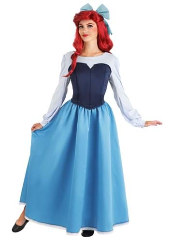 Click Here to buy The Little Mermaid Ariel Blue Dress Costume for Adults from HalloweenCostumes, CDN Funds & Shipping