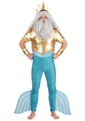 Click Here to buy Adult Disney King Triton Costume from HalloweenCostumes, CDN Funds & Shipping