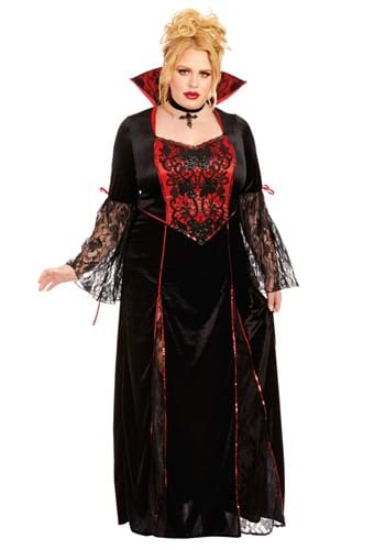 Click Here to buy Plus Size Vampira Womens Costume from HalloweenCostumes, CDN Funds & Shipping