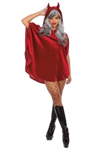 Click Here to buy Womens Red Devil Poncho from HalloweenCostumes, CDN Funds & Shipping