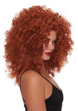Womens Red Curly Wig