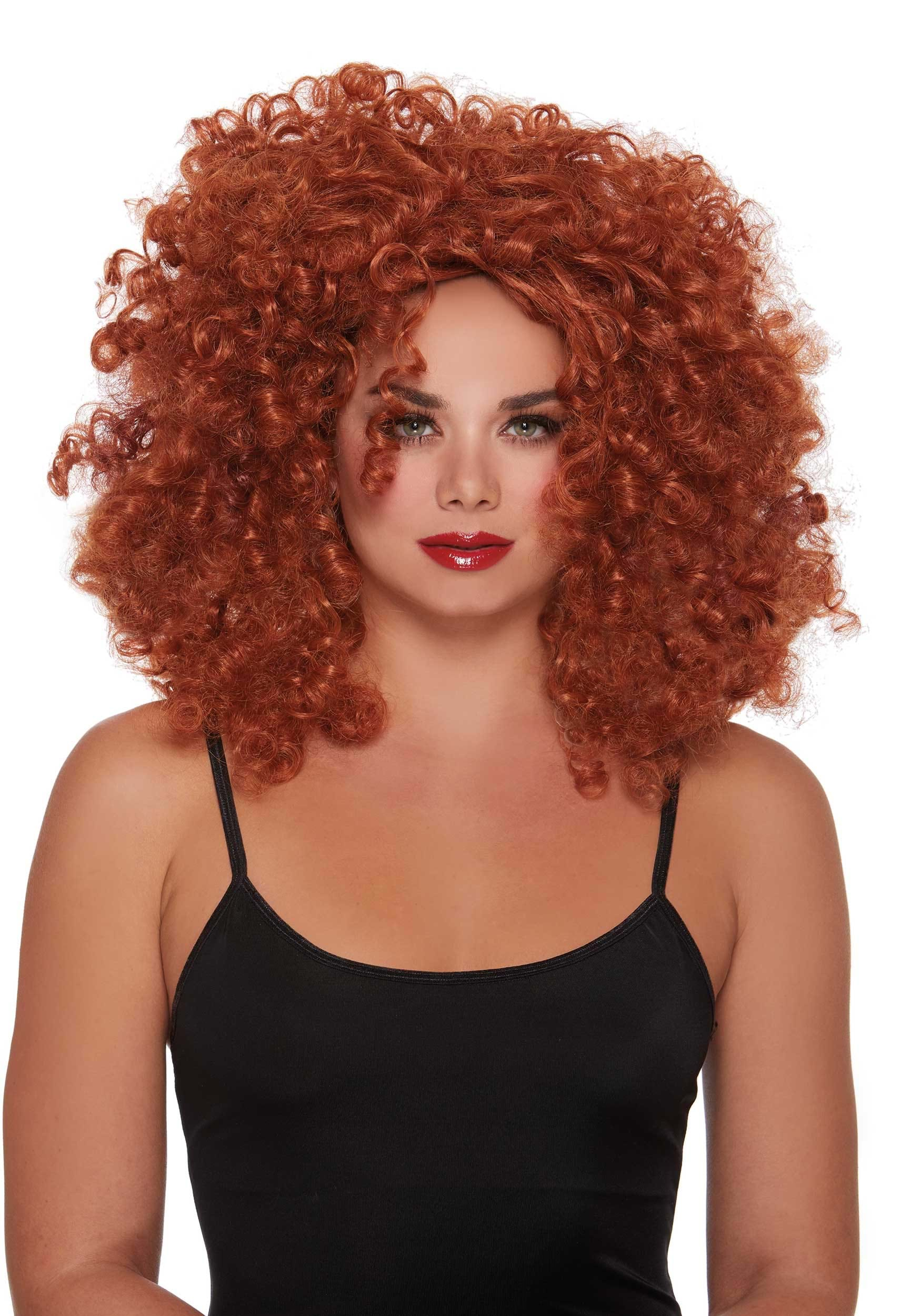 Women s Red Curly Wig